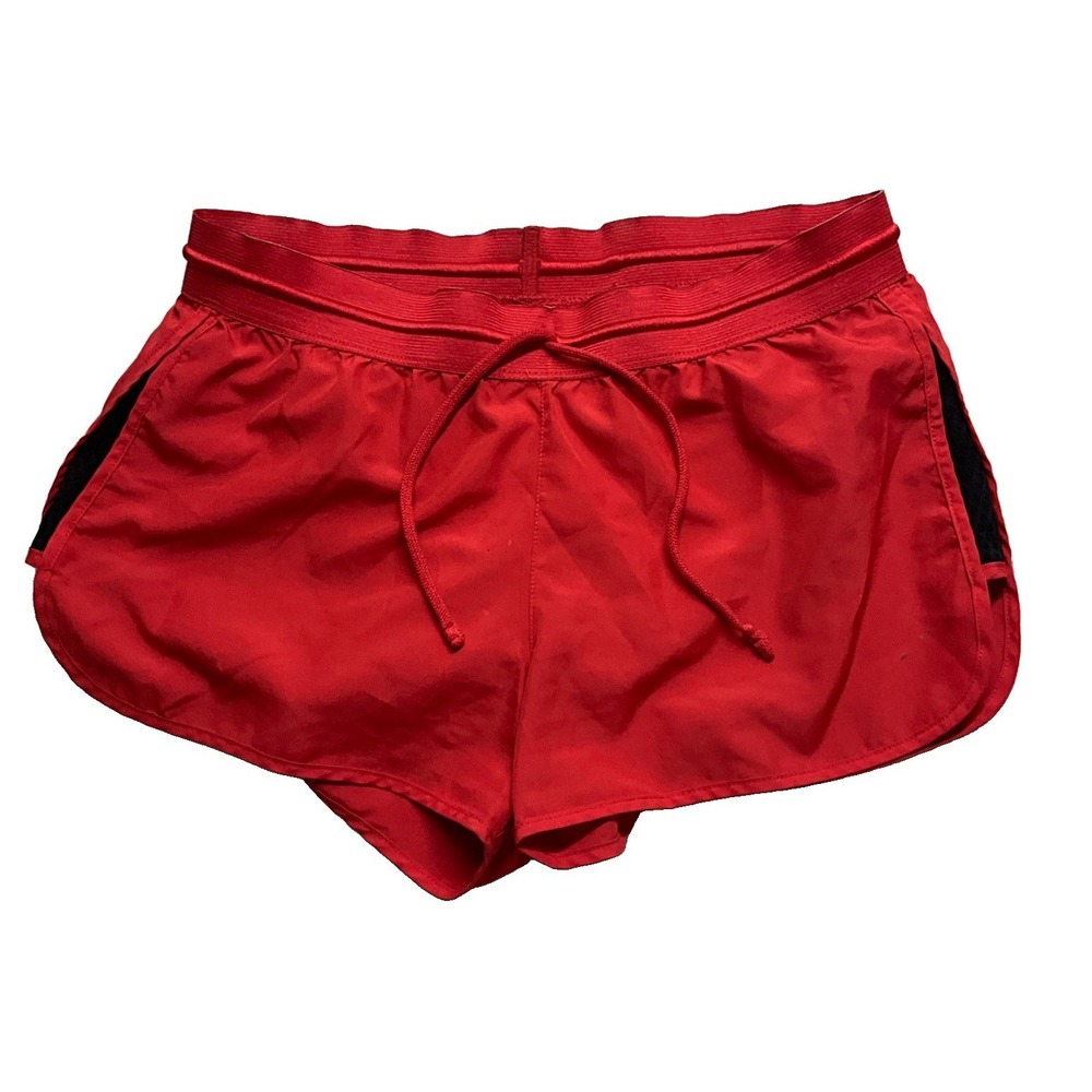 Nike Shorts Womens L Red Dri-FIT Running 3" Inseam Athletic Gym Workout